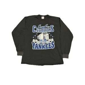 Vintage New York Yankees Subway Series Champions 2000 L/S Shirt Large